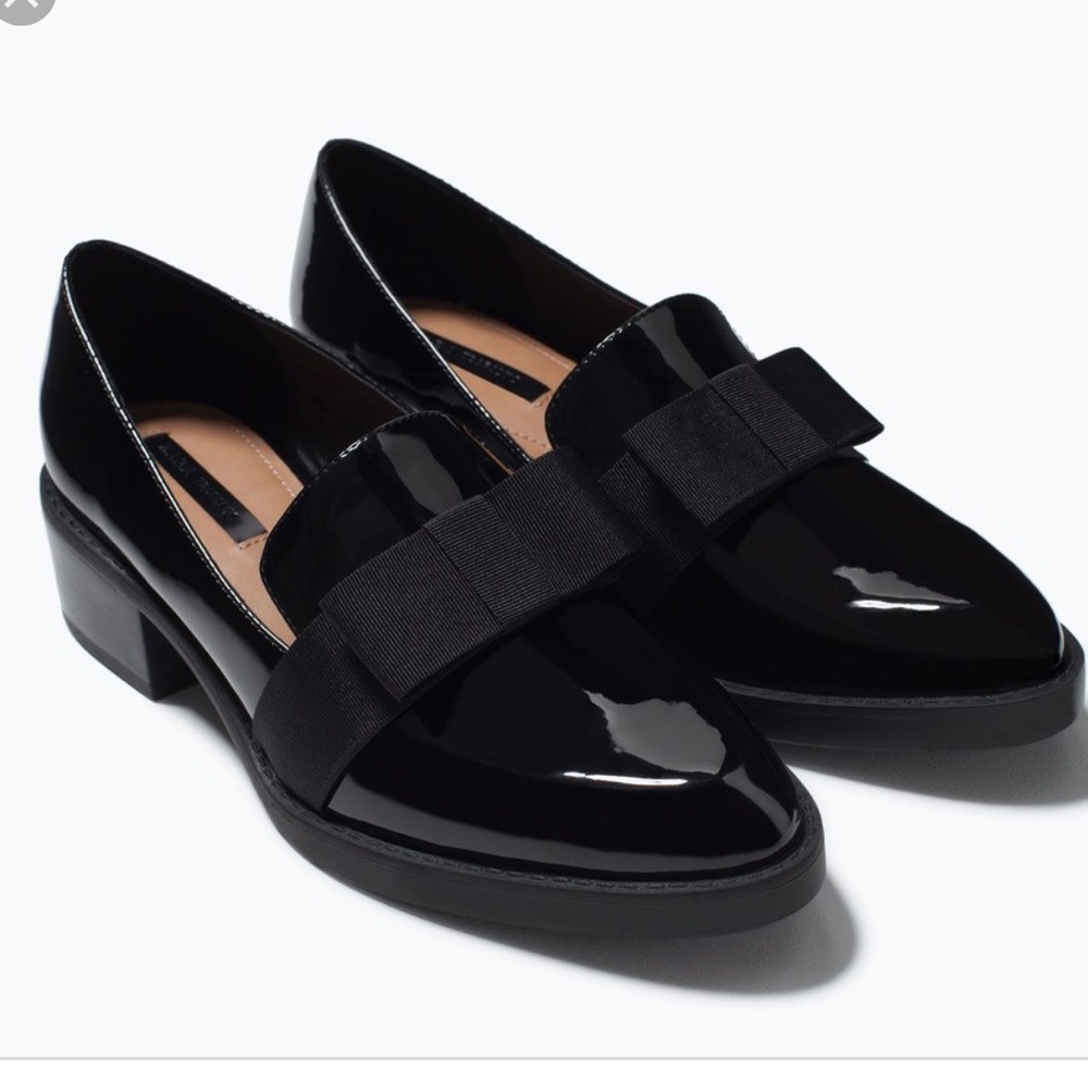 NWT Zara Trafaluc MOCCASIN WITH BOW-Shoes
